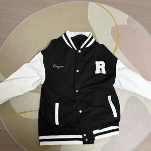 Black and White Varsity Jacket